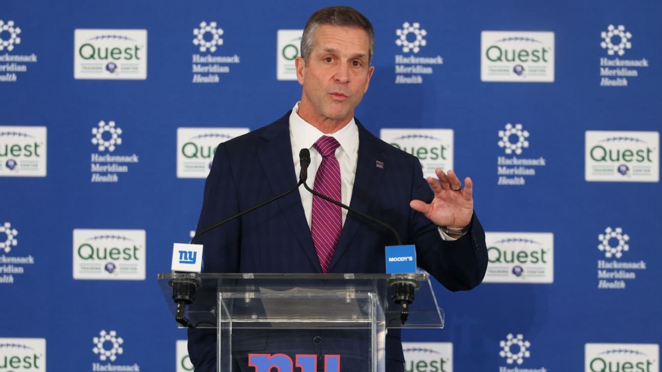 John Harbaugh says Giants’ power structure being ‘overblown’