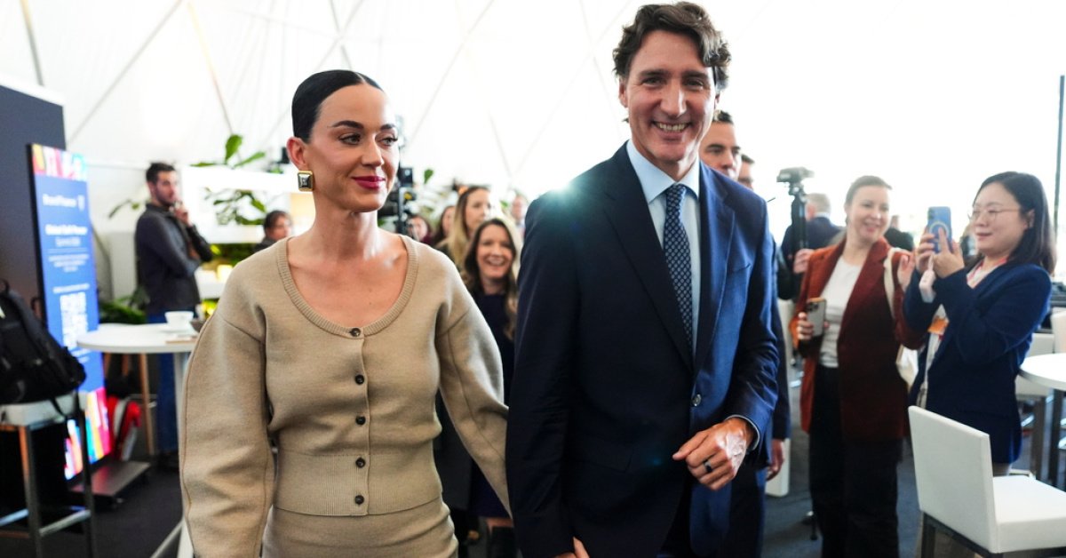 Katy Perry ile Justin Trudeau Davos Ekonomik Forumu’nda el ele