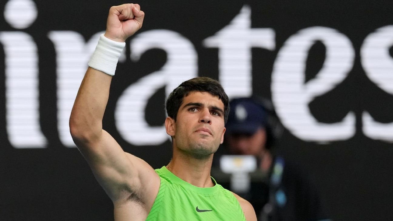 Alcaraz slugs out win over Zverev in over five-hour semifinal
