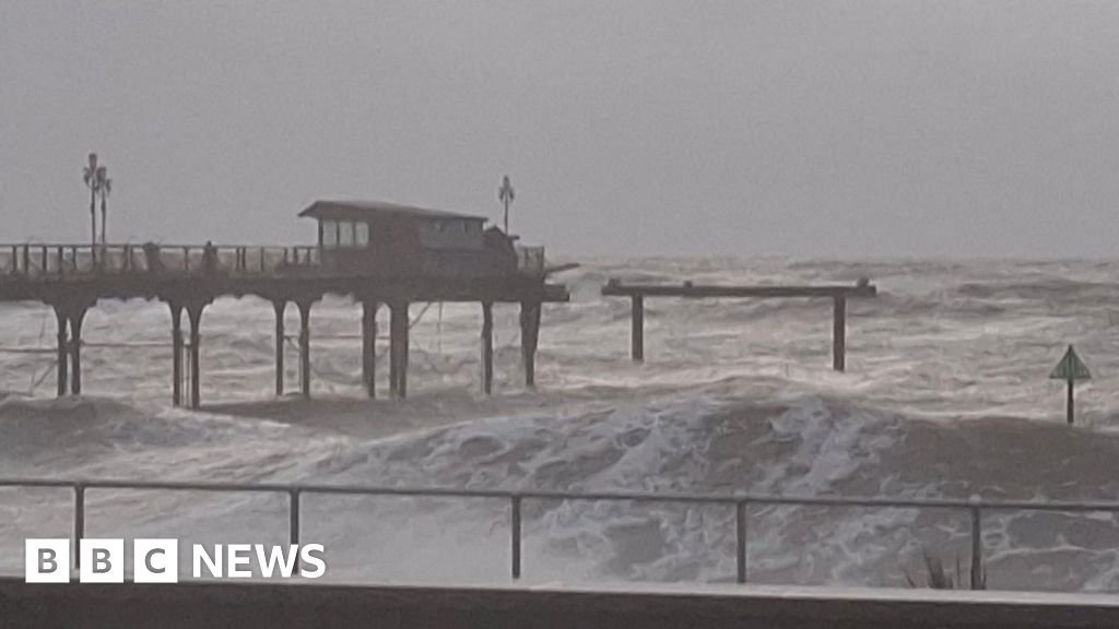 Part of Teignmouth pier washed away by ‘wild’ waves