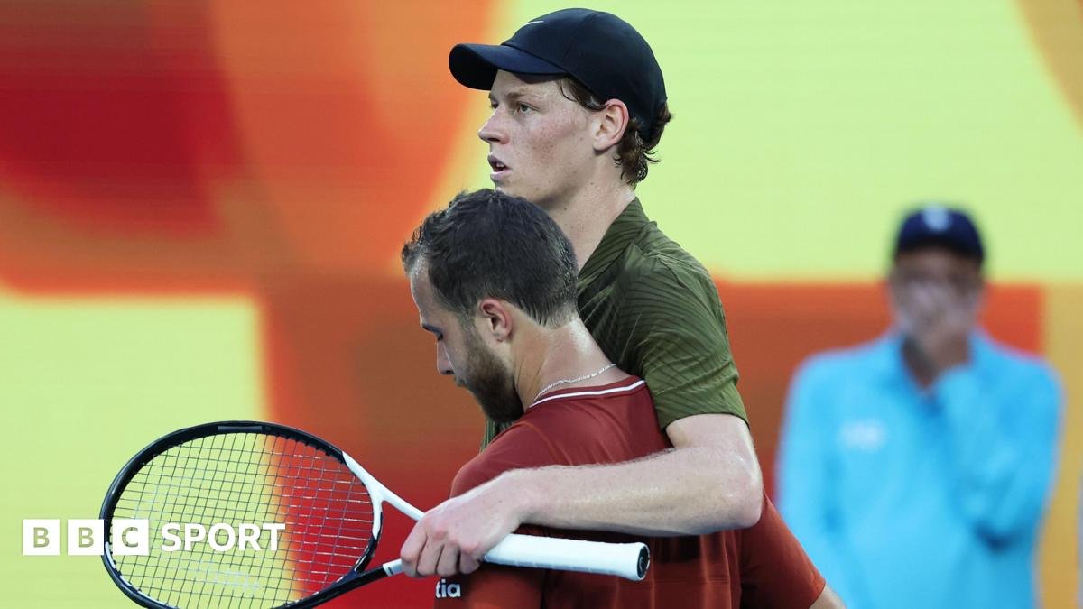 Australian Open 2026: Jannik Sinner through after Hugo Gaston retires from first-round match