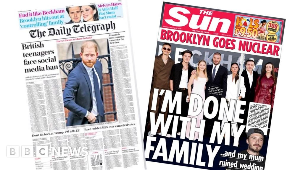 ‘Brooklyn goes nuclear’ and ‘British teenagers face social media ban’