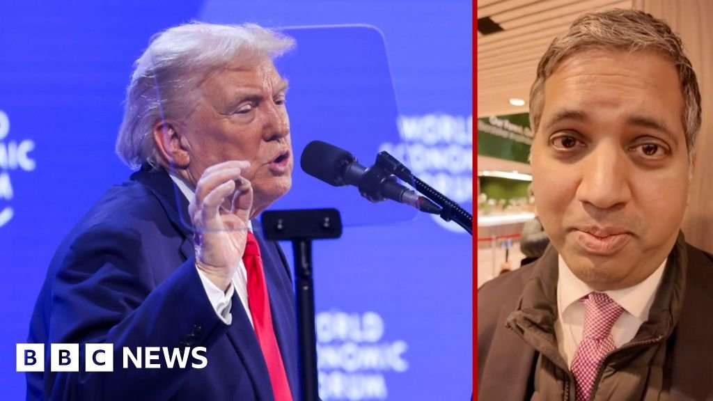 How was Trump’s Davos speech received?