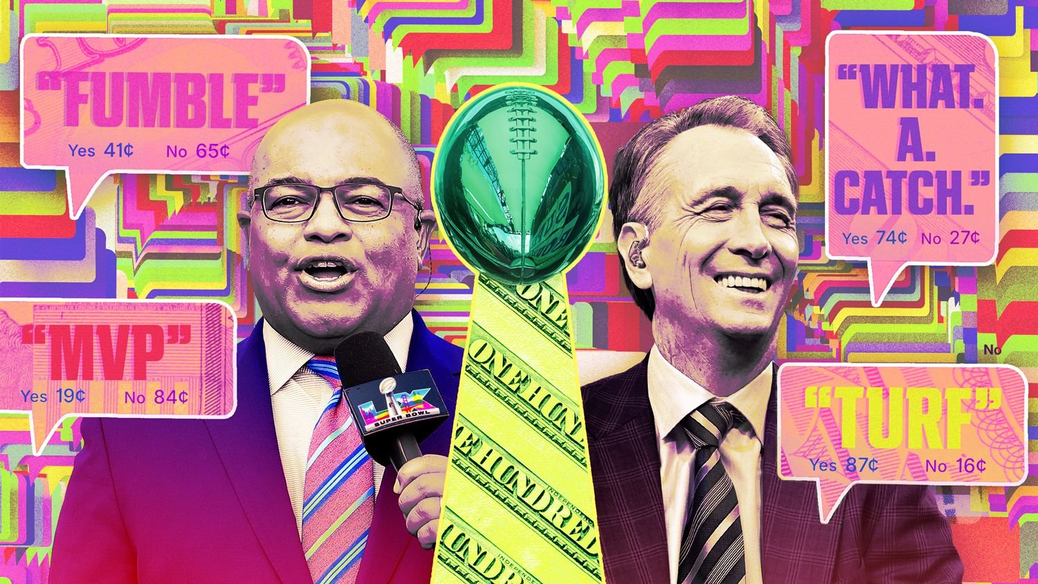Bettors raising stakes on what Super Bowl announcers say