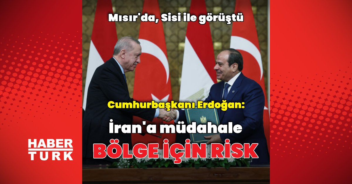 Son dakika: Cumhurbaşkanı Erdoğan Kahire’de