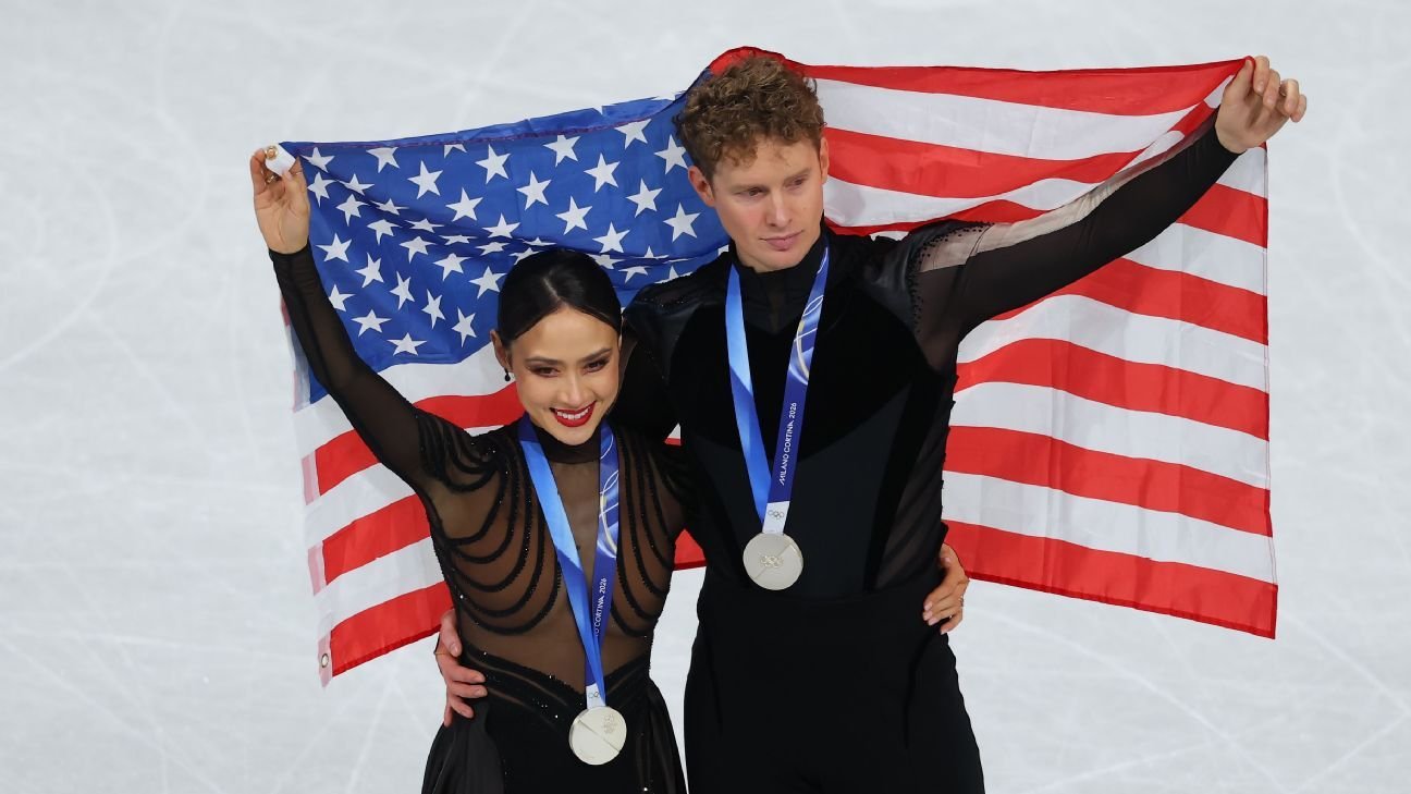 A silver ending to a golden Olympic career for Madison Chock and Evan Bates