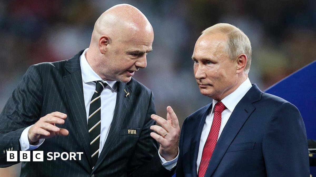 Fifa president Gianni Infantino called ‘infantile’ for wanting to lift Russia ban