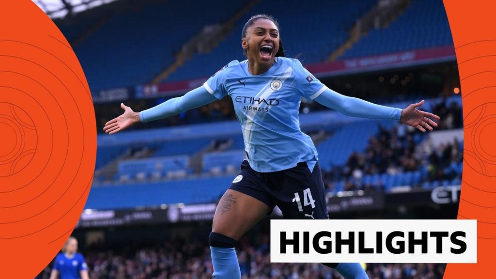 Kerolin hat-trick sees Man City crush Chelsea title hopes