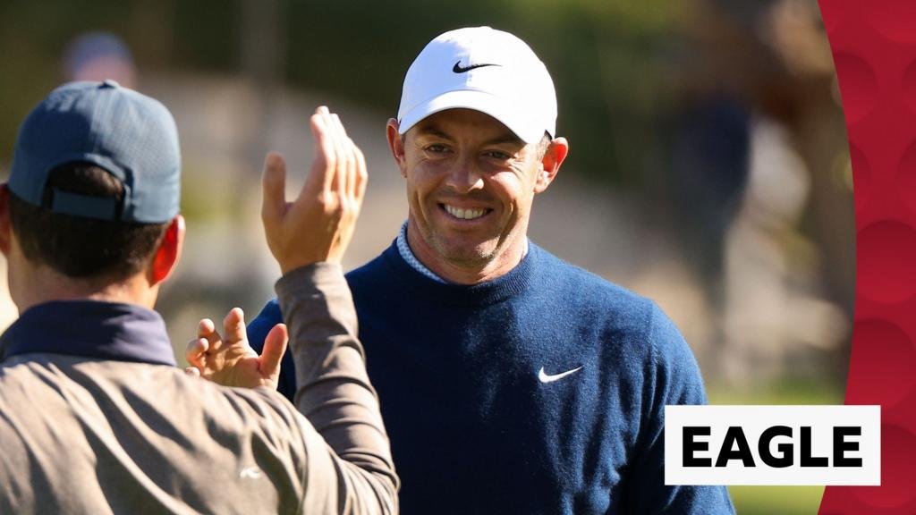 McIlroy holes out from bunker at Pebble Beach Pro-Am