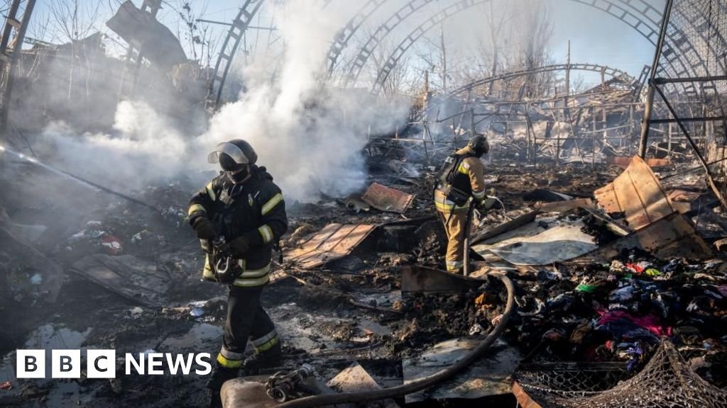 Russian strikes near Kharkiv kill four, including children, Ukraine says