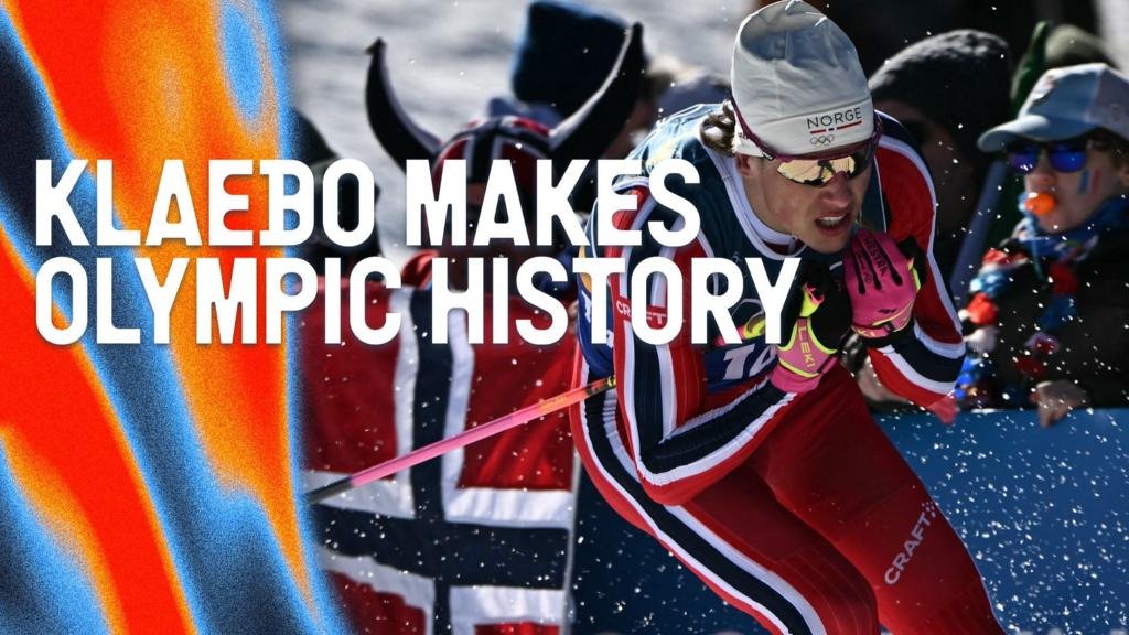 'The best ever!' Klaebo wins historic ninth Winter Olympics gold